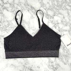 NWT Abound Medium Glitter Bralette Top